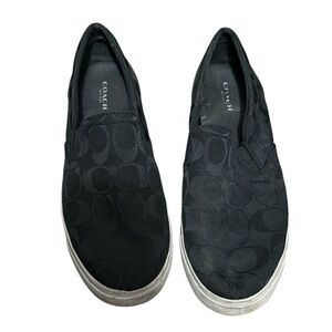 Coach Women's Black Slip-On Shoes 38.5